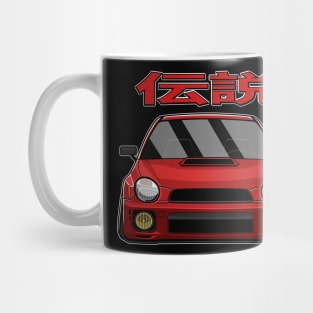 red Subie Bug Eye Legend Mug